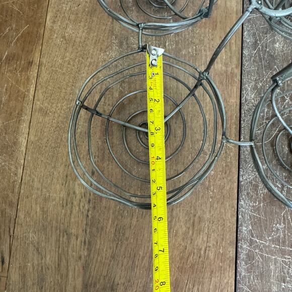 Kalalou Wire Wine Bottle Topper Quad Basket Snack Holder‎ Event Decor - Picture 4 of 6